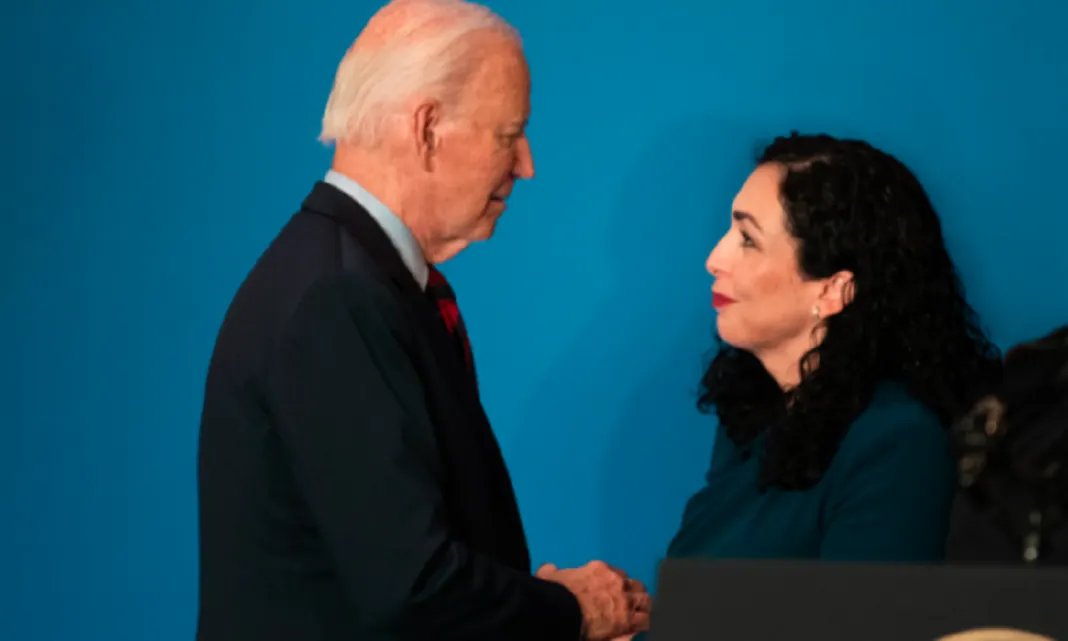 Joe Biden dhe Vjosa Osmani