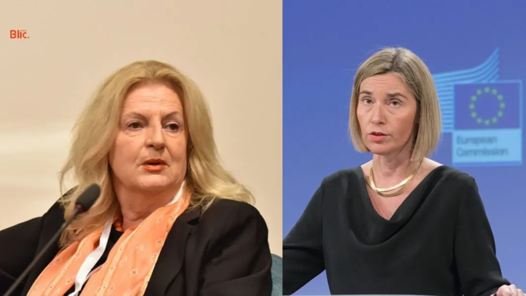 Edita tahiri dhe Federica Mogherini